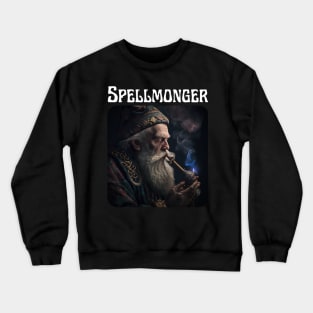 Spellmonger - after a nice day of wizardry (no text) Crewneck Sweatshirt